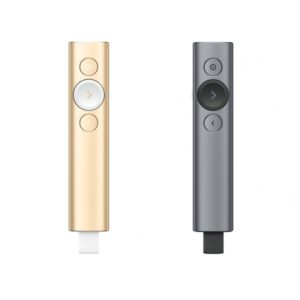 Logitech Spotlight Wireless Presentation Remote - presenter logitech - SLATE / GOLD
