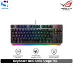 Keyboard Asus ROG Strix Scope TKL RGB Mechanical Gaming Keyboard Blue/Red [90MP01N2-BKUA00] | [90MP01N0-BKUA00]