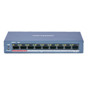 Hikvision 8 Port Fast Ethernet Unmanaged POE Switch [DS-3E0109P-E/M(B)]