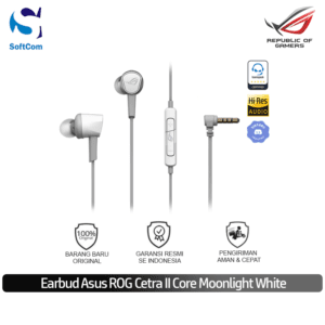 Earbud Asus ROG Cetra II Core Moonlight White In-ear Gaming Headphone [90YH0360-B2UA00]