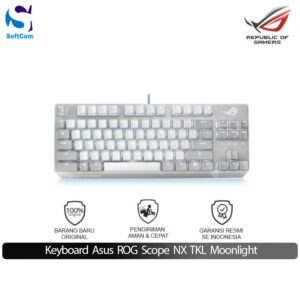 Keyboard Asus ROG Strix Scope NX TKL Moonlight White Mechanical Gaming Keyboard Red / Blue Switch [90MP02B6-BKUA00] | [90MP02B8-BKUA00]