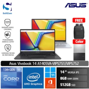 Asus Vivobook 14 A1405VA VIPS751 VIP752 /Core i7-1355U/8GB/512GB SSD/14" WUXGA IPS/Win 11 Home+OHS 2021/[ A1405VA-VIPS751 | A1405VA-VIPS752 ]