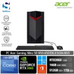 PC Acer Nitro 50 N50-650 /Core i7-13700/16GB/512GB SSD+1TB HDD/GeForce RTX 3060 12GB/Win 11 Home+OHS/Black