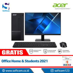 PC Acer AIO Aspire TC-1770/Core i3-13100/8GB/512GB SSD/21.5″/Win 11 Home+OHS 2021/Black