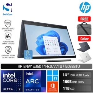 HP Envy x360 14 fc0777TU fc0888TU/Ultra 7-155U/16GB/1TB SSD/14″ 2.8K OLED Touch/Win 11 Home+OHS 2021/[ 14-fc0777TU | 14-fc0888TU ]