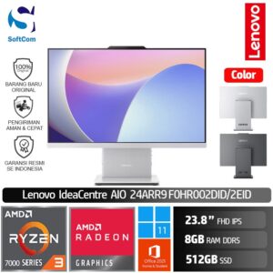 PC Lenovo IdeaCentre AIO 24ARR9 2DID 2EID/AMD Ryzen 3-7335U/8GB/512GB SSD/23.8" FHD IPS/Win 11 Home+OHS 2021 [F0HR002DID | F0HR002EID]