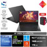 HP Omen 16-wf0031TX/Core i7-13700HX/32GB/1TB SSD/GeForce RTX 4070 8GB/16.1" QHD/Win 11 Home+OHS 2021/Shadow Black
