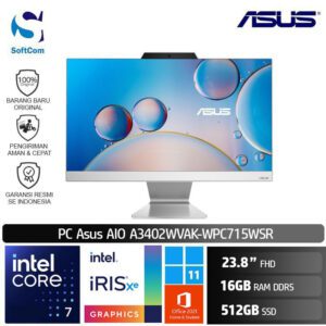 PC Asus AIO A3402WVAK-WPC715WSR/Core 7-150U/16GB/512GB SSD/23,8" FHD/Win 11 Home+OHS 2021/White