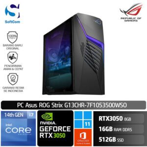 PC Asus ROG Strix G13CHR-7F1053500WSO/Core i7-14700F/16GB/512GB SSD/GeForce RTX 3050 8GB/Win 11 Home+OHS 2021/Extreme Dark Gray