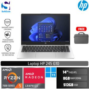 HP 245 G10 /Ryzen 5 7520U/8GB/512GB SSD/14" FHD/Win 11 Home/Silver Plastic