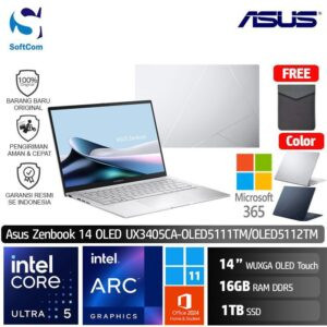 Asus Zenbook 14 OLED UX3405CA OLED5111TM OLED5112TM/Ultra 5 225H/16GB/1TB SSD/14" Touch WUXGA/Win 11 Home+OHM 2024+M365/ [UX3405CA-OLED5111TM | UX3405CA-OLED5112TM]