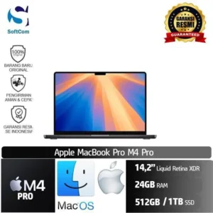 MacBook Pro M4 PRO 14 Inch /24GB/512GB-1TB SSD/MacOS