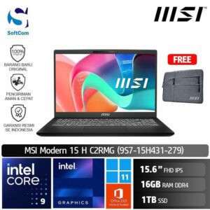 MSI Modern 15 H C2RMG (9S7-15H431-279)/Core 9-270H/16GB/1TB SSD/15.6" FHD IPS/Win 11 Home+OHS 2021/Classic Black