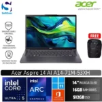 Acer Aspire AI A14-71M-53XH/Ultra 5 125H/16GB/512GB SSD/14" WUXGA OLED/Win 11 Home+OHM 2024+M365/Steel Grey