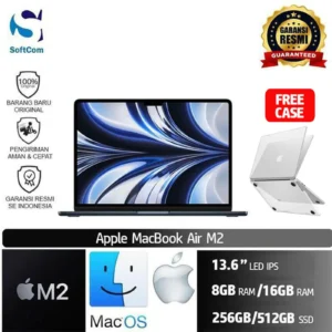 MacBook Air M2 13 Inch /8 core CPU/8-10 core GPU/8GB-16GB/256GB-512GB SSD/13.6" IPS/MacOS