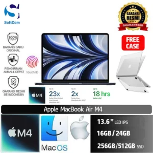 MacBook Air M4 13 Inch /16GB-24GB/256GB SSD-512GB SSD/13.6" LED IPS/MacOS
