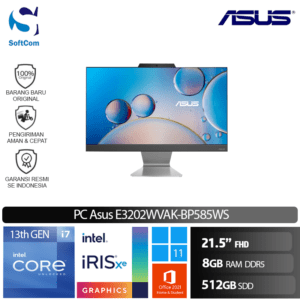 PC Asus E3202WVAK-BP585WS/Intel Core i5-1335U/8GB/512GB SSD/21.45" FHD/Windows 11 Home + OHS 2021 -Black