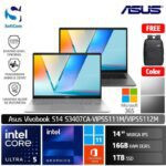 Asus Vivobook S14 S3407CA VIPS5111M VIPS5112M/Intel Core Ultra 5-225H/16GB/1TB SSD/14" WUXGA/Win 11 Home + OHM 2024 + M365