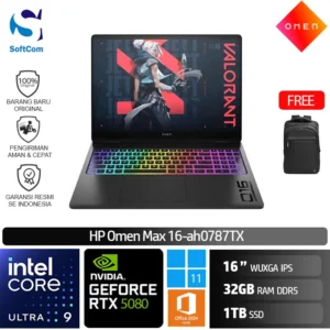 HP OMEN MAX 16 ah0787TX/Core Ultra 9-275HX/32GB/1TB SSD/GeForce RTX 5080 16GB/16"WQXGA/Win 11+OHM 2024+M365