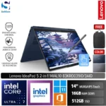 Lenovo IdeaPad 5 2-in-1 14IAL10 39ID 3AID/Intel Core Ultra 7-255U/16GB/512GB SSD/14" WUXGA IPS Touch/Win 11 Home+OHM 2024+M365 [ 83KR0039ID | 83KR003AID ]