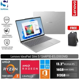 Lenovo IdeaPad Slim 5 13ARP10 83J2003VID/Ryzen 7-7735HS/16GB/512GB SSD/13.3" WUXGA IPS/Win 11 Home+OHM 2024+M365/Cloud Grey