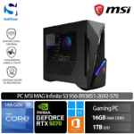 PC MSI MAG Infinite S3 9S6-B93851-2692-570/Intel Core i7-14700F/16GB/1TB SSD/GeForce RTX 5070 12GB/Win 11 Home + OHS 2024
