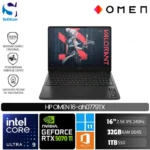 HP Omen 16-ah0779TX/Core Ultra 9-275HX/32GB/1TB SSD/GeForce RTX 5070 Ti 12GB/16" 2.5K/Win 11 Home+OHM 2024/Shadow Black