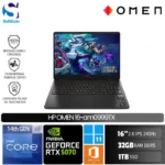 HP Omen 16-am0999TX/Core i9-14900HX/32GB/1TB SSD/GeForce RTX 5070 8GB/16" 2.5K/Win 11 Home+OHM 2024/Shadow Black