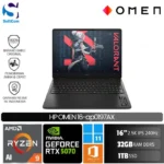 HP Omen 16-ap0197AX/Ryzen AI 9-365/32GB/1TB SSD/GeForce RTX 5070 8GB/16" 2.5K/Win 11 Home+OHM 2024/Shadow Black