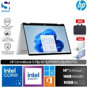 HP OmniBook 5 Flip 14 fp0556TU fp0557TU/Core 5 150U/16GB/512 GB SSD/14″ 2K Touch/Win 11 Home+OHM 2024+M365