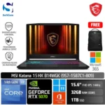 MSI Katana 15 HX B14WGK (9S7-1587C1-809)/Intel Core i7-14650HX/32GB/1TB SSD/GeForce RTX 5070 8GB/15.6" FHD 144Hz/Win 11 Home+OHM 2024+M365/Black