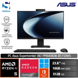 ASUS PC Expertcenter AIO PM640KAK B5150WS/Ryzen AI 5-330/16GB/512GB SSD/23.8" FHD/Win 11 Home + OHM 2024 + M365