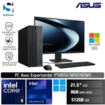 PC Asus Expertcenter P500SV 5850182WS/Intel Core 5-210H/8GB/512GB SSD/21.5"/Win 11 Home + M365/ Grey