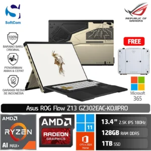 Asus ROG Flow Z13 GZ302EAC-KOJIPRO/Ryzen AI MAX+395/128GB/1TB SSD/13.4" 2.5K IPS Touch 180Hz/Win 11 Home+OHM 2024+M365/Decennium Gold