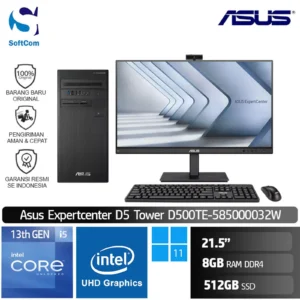 PC Asus D500TE-585000032W/Core i5-13500/8GB/512GB SSD/21.5"/Win 11 Home + OHM 2024/Black