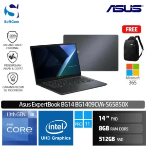 Asus Expertbook BG14 BG1409CVA-S65850X/Intel Core i5-1334U/8GB/512GB SSD /14"FHD/Windows 11 Pro/Star Black