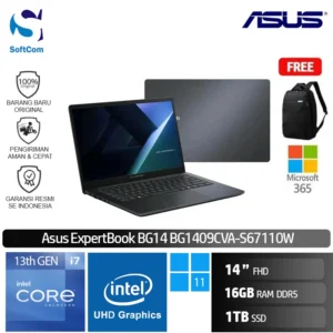 Asus Expertbook BG14 BG1409CVA-S67110W/Intel Core i7-1355U/16GB/1TB SSD /14"FHD/Windows 11 Home/Star Black