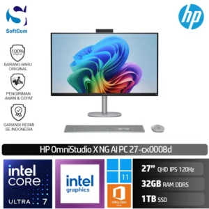 PC HP OmniStudio X NG AI 27-cx0008d/Intel Core Ultra 7-356H/32GB/1TB SSD/27" QHD IPS 120Hz/Win 11 Home+OHM 2024+M365/Eclipse Gray