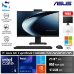 PC Asus AIO ExpertCenter P440VAT B5852WS/Intel Core 5-210H/8GB/512GB SSD/23.8" Touch/Win 11 Home + OHM 2024 + M365/Black