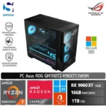 PC Asus ROG GM700TZ R96X711WOM/Ryzen 7-9700X/16GB/1TB/AMD Radeon RX9060XT 16GB/Win 11 Home + OHM 2024/Black