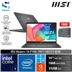 MSI Modern 14 F1MG (9S7-14S111-804) /Intel Core 7 150U/16GB/512GB SSD/14" FHD IPS/Win 11 Home+OHM 2024/Platinum Grey