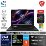 MSI Raider 16 HX B2WH (9S7-265122-024)/Intel Core Ultra 7-251HX/16GB/1TB SSD/GeForce RTX 5070Ti 12GB/16" QHD+ 240Hz/Win 11 Home+OHM 2024+M365/Core Black