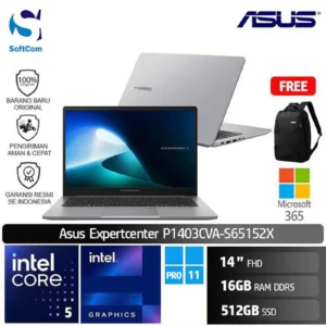 Asus Expertbook P1 P1403CVA-S65152X/Intel Core 5-210H/16GB/512GB SSD/14" FHD/Win 11 Pro/Misty Grey