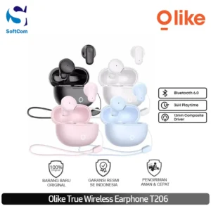 OLIKE True Wireless Earphone T206 Wireless Headset Earbuds Driver 13mm Stereo Deep Bass, Bluetooth 6.0