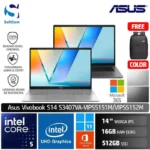 Asus Vivobook S14 S3407VA VIPS5151M VIPS5152M/Intel Core 5-210H/16GB/512GB SSD/14" WUXGA IPS/Win 11 Home + OHM 2024 + M365 [S3407VA-VIPS5151M | S3407VA-VIPS5152M]