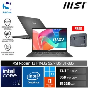MSI Modern 13 F1MOG (9S7-13S131-086)/Intel Core 5-120U/8GB/512GB SSD/13.3" FHD IPS/Win 11 Home/Platinum Gray